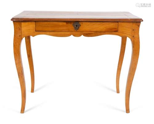 A French Provincial Cherrywood Side Table Height 27 x