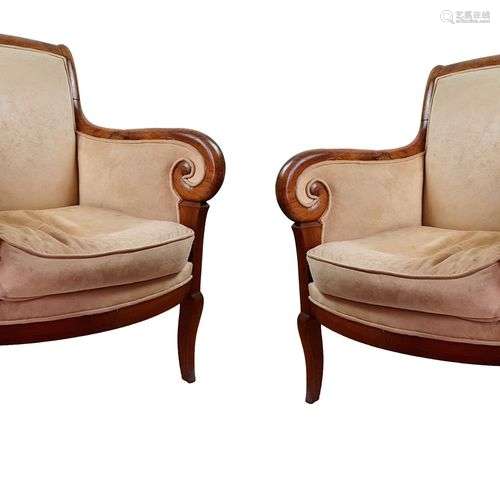 Paire de Fauteuils Louis Philippe