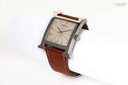 HERMÈS Paris. Montre bracelet d'homme modèle 