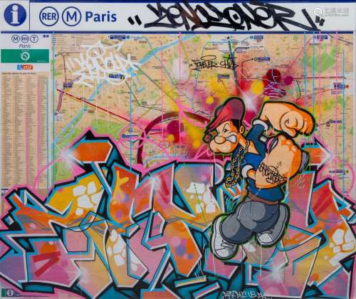 ZENOY (street art - William PINÇON dit, né en 1974). Popeye ...