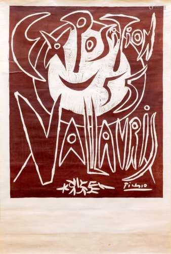 Pablo PICASSO (1881-1973), d'après. Exposition 55 Vallauris....