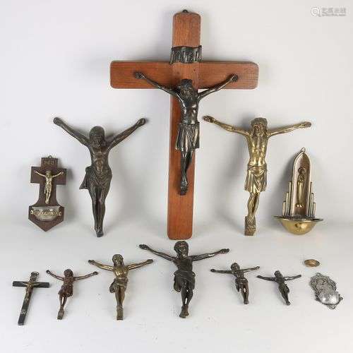 Lot de Saints Crucifix, + Corpus Christi + Devotia. Bronze e...