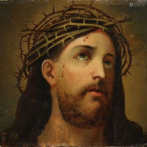 Portrait de Jésus-Christ. XIXème siècle. Tapissé + restaurat...