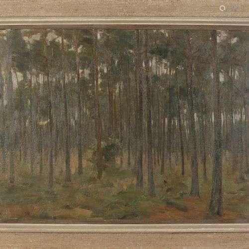 AR Mauve, studio. 1876 ??- 1962. Vue de la forêt. Huile sur ...