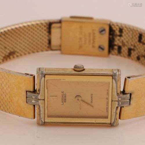 Montre-bracelet pour dame Lassale, double avec un boîtier re...