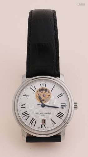 Montre en acier, Frederique Constant, modèle Classic heartbe...