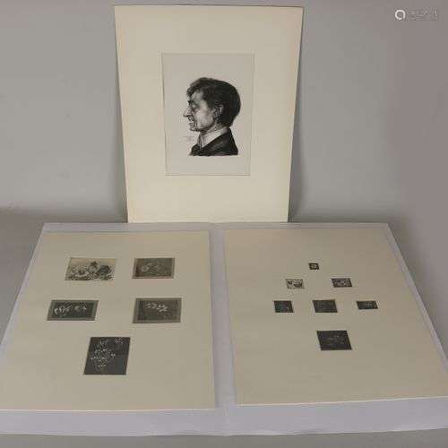 Dossier contenant douze lithographies de A. Egter van Wissek...