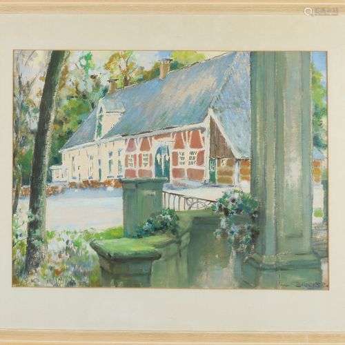 Kees Broerse. 1900 - 1972. Maison à colombages à Twente. Pas...