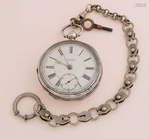 Montre de poche en argent, 925/000, Birmingham, avec cadran ...