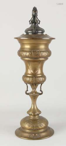 Antique gobelet allemand WMF en laiton. Wanderpreis, avec no...