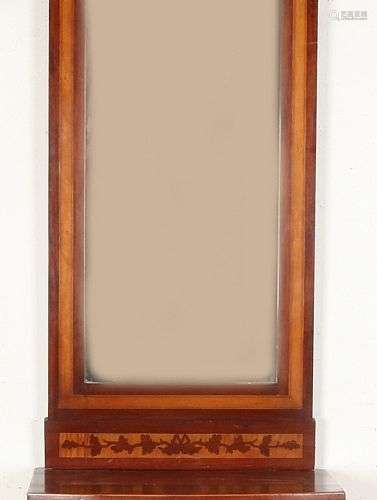 Acajou du 19ème siècle avec miroir en noyer + console d'orig...