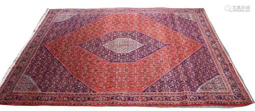 Très grand tapis persan. Finement noué. Bidjar. floral. Dime...