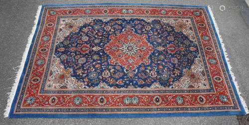 Grand tapis persan de Tabriz. Multicolore, floral. Dimension...