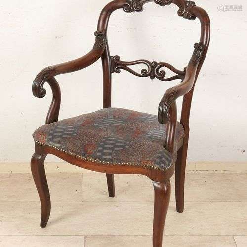 Fauteuil en acajou du début du XIXe siècle. Dimensions : 94 ...