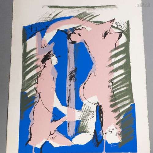 Jaroslav JUREN (né en 1943). Couple, 1990. Lithographie en c...