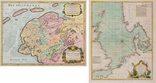 (Europe) Carte gravée et coloriée du milieu du XVIIIe siècle...