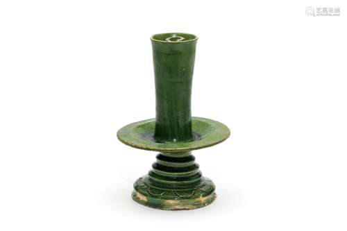 A Green Glazed Oil Lamp Tang Dynasty