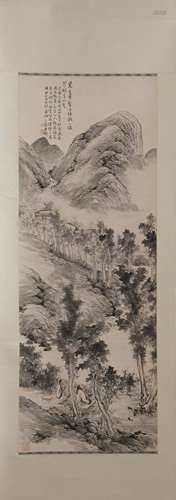 An Ink on Paper of Landscape by Hu Gongshou