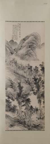An Ink on Paper of Landscape by Hu Gongshou