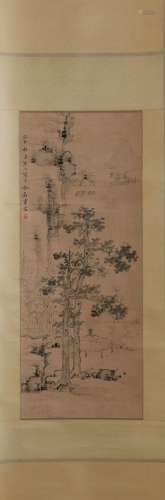An Ink on Paper of Landscape by Chiang Kai-shek