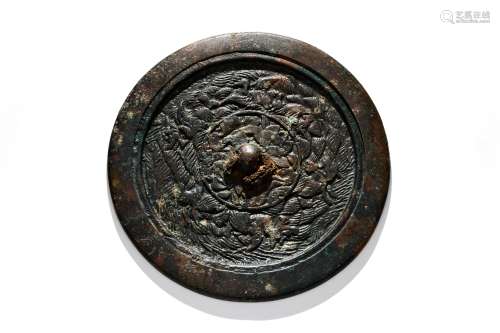 A Landscape Soried Bronze Mirror Song Dynasty