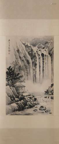 An Ink on Paper of Landscape by Soong Mei-ling