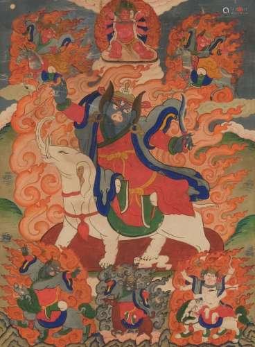An 18th Century Thangka of Wisdom King