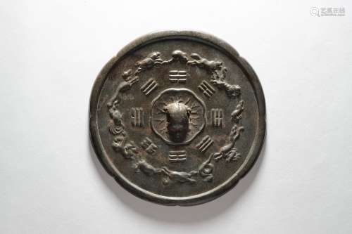A Chinese Zodiacs Bronze Mirror Tang Dynasty