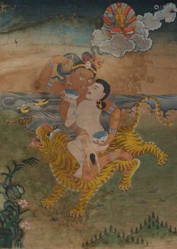 An 18th Century Thangka of Mahasiddha