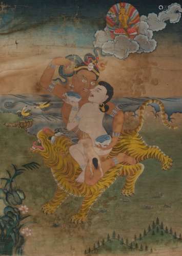 An 18th Century Thangka of Mahasiddha