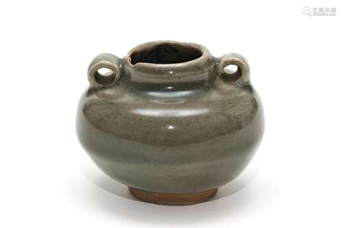 A Longquan Celadon Glazed Loops Jar