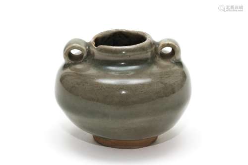 A Longquan Celadon Glazed Loops Jar