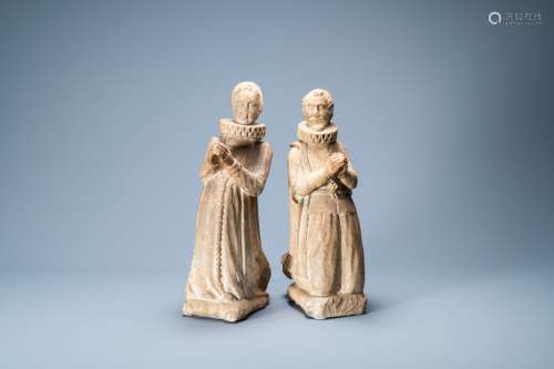Une paire de statues orantes figurant Albert, archiduc d'Aut...