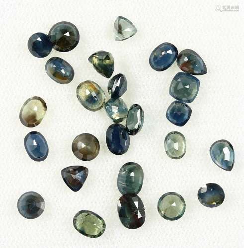 26 loose sapphires, total approx. 14.28 ct