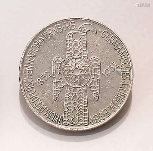 Silver coin, 5 Mark, Germany, 1952