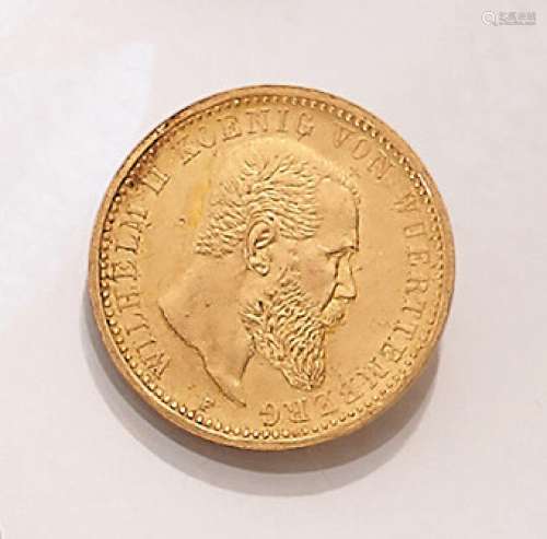 Gold coin, 10 Mark, German Reich, 1910