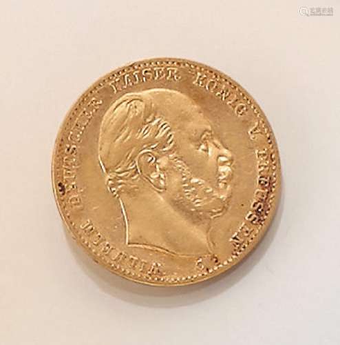 Gold coin, 10 Mark, German Reich, 1872