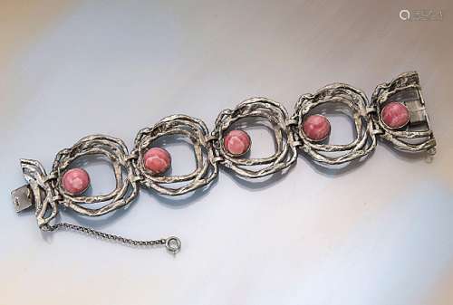 FAHRNER bracelet with rose quartz