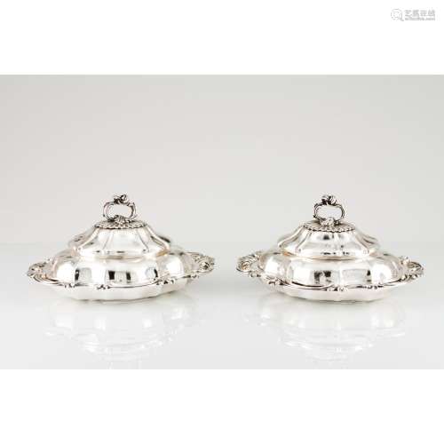 A pair of George IV vegetable dishes