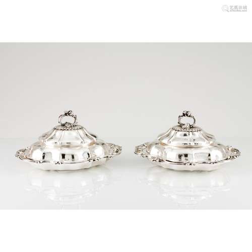 A pair of George IV vegetable dishes