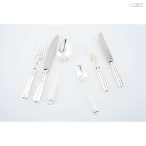 A twelve cover cutlery set