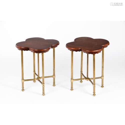 A pair of side tables