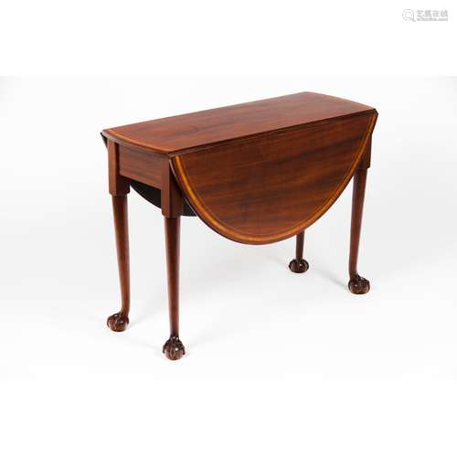 A drop-leaf table