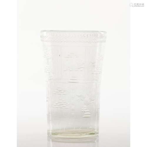 A large drinking glass