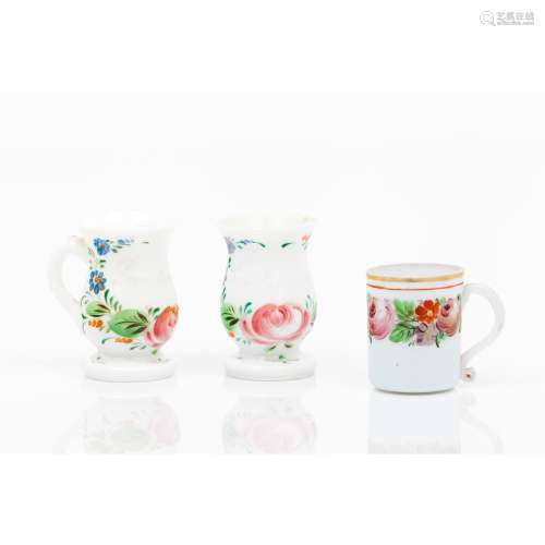A set of three cups