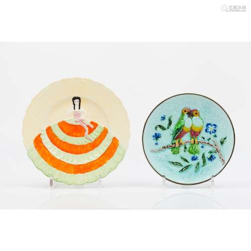 A set of two plates