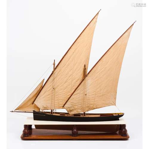 A model of the tall ship