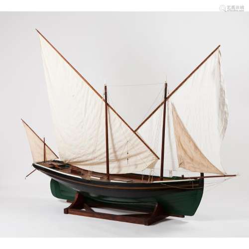 A model sailboat
