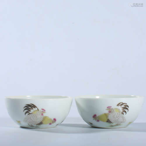 Qing Dynasty Yongzheng pastel cup