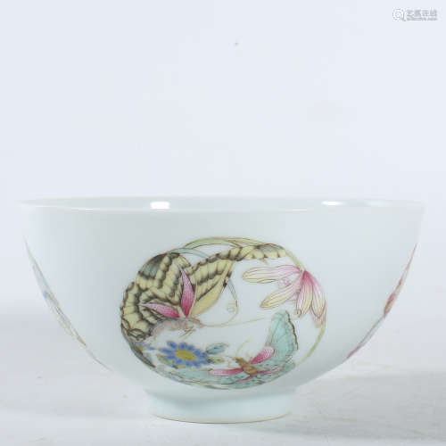 Qing Dynasty Yongzheng pastel bowl